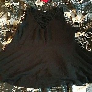 Peplum Vneck Top